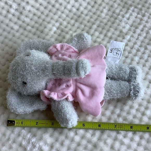 KIKI Plush Grey Elephant Pink Dress The Elephant Project Embroidered Eyes 2017 - Picture 12 of 12
